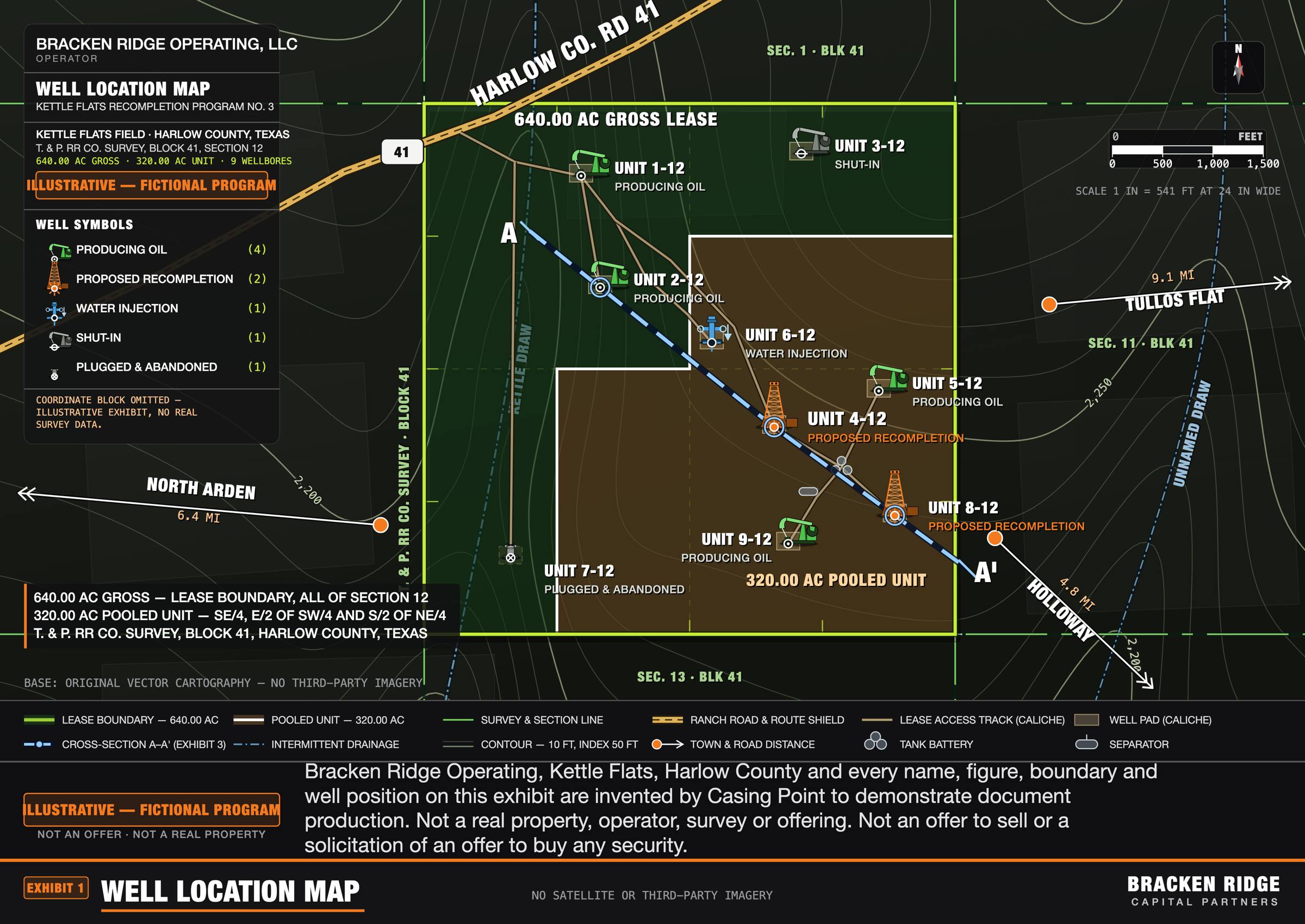 Well location map exhibit